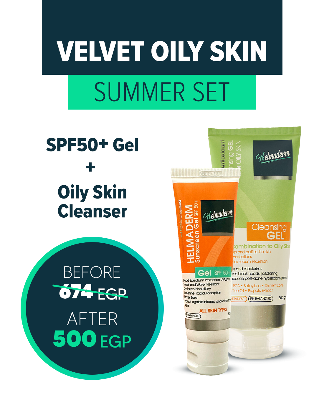 Velvet Oily Skin summer Set