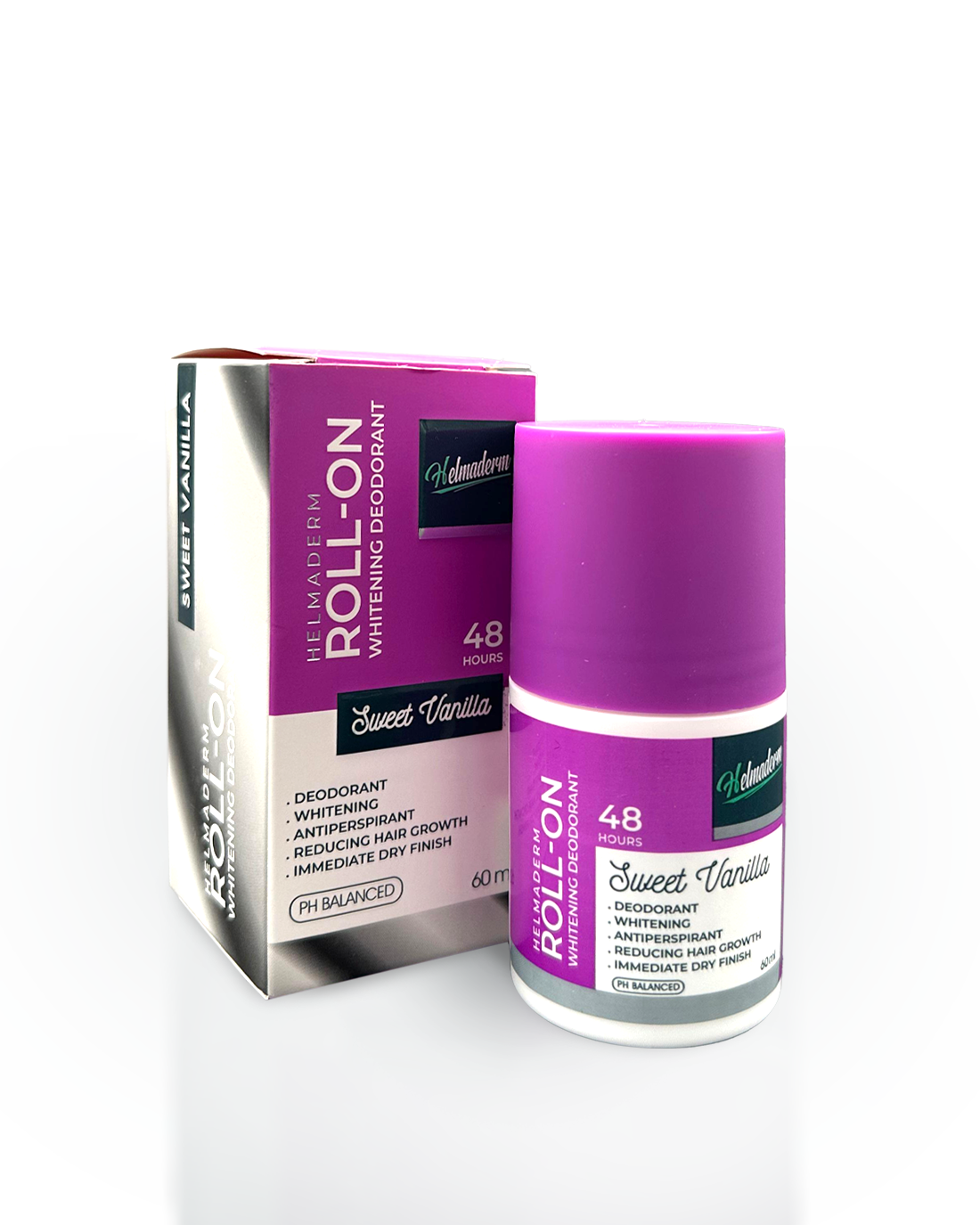 Helmaderm Deodorant Whitening Roll-on Hair Reducer With Sweet Vanilia 60ml